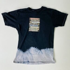 Cross Colours‎ Tupac Graphic T-Shirt Tie Dye Bottom Hip Hop Medium